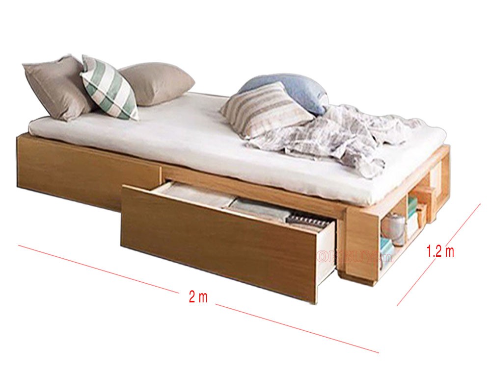 Mẫu giường ngủ 1 8mx2m giá rẻ nhất tại Nội Thất Tứ Gia