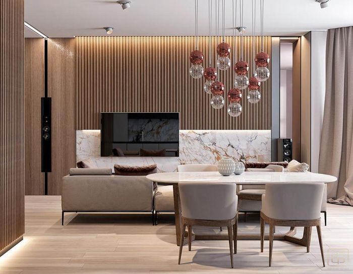 8 mẫu gỗ ốp tường phòng khách đẹp tốt giá rẻ nhất 2021  CafeLandVn