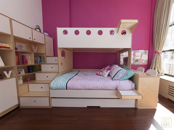 mẫu giường tầng bằng gỗ tự nhiên