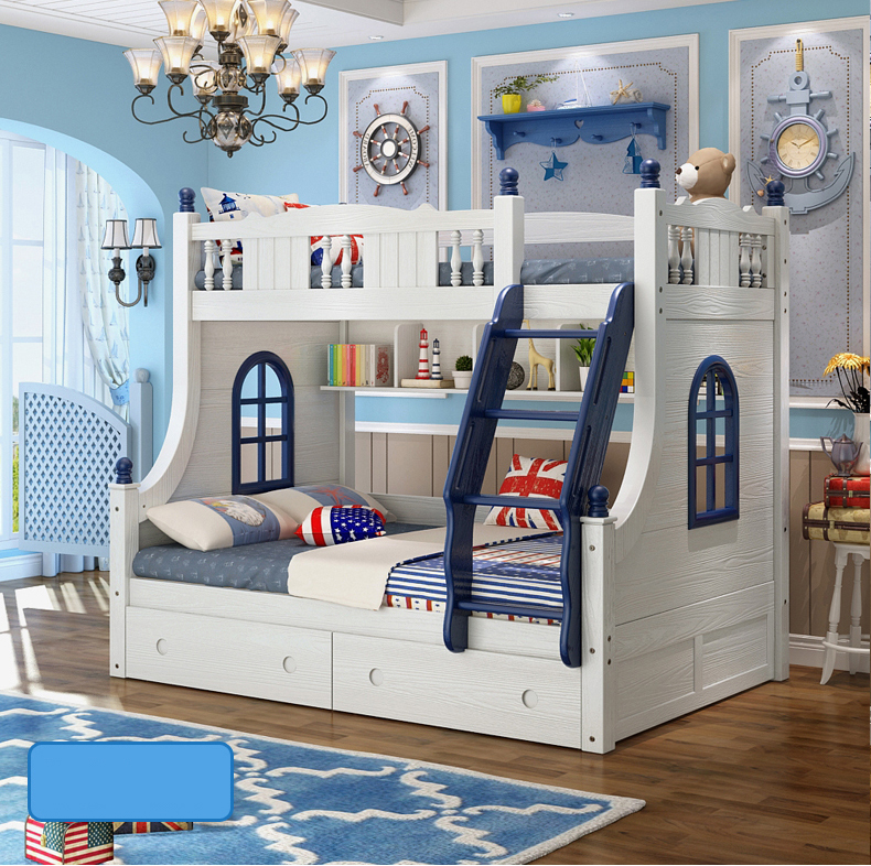 Thiết kế nội thất giường tầng đa năng cho bé trai