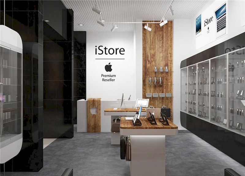 Thiết kế cửa hàng điện thoại hãng IStore