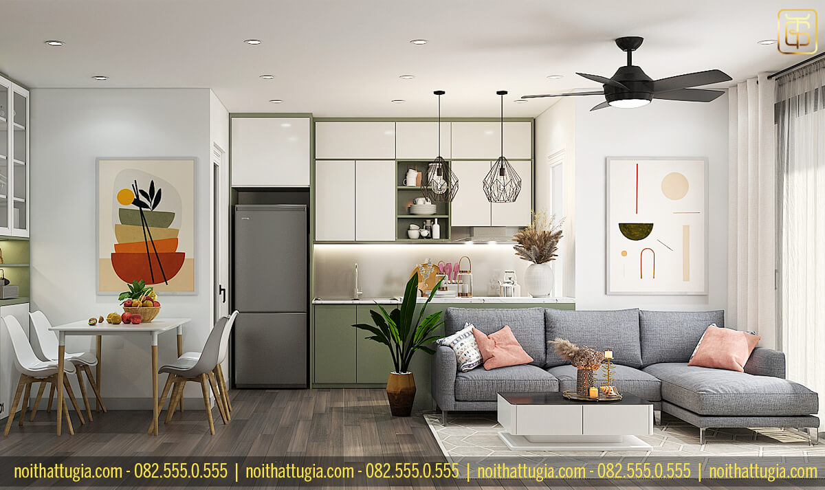Lựa chọn phong cách thiết kế nội thất chung cư 68m2 phù hợp