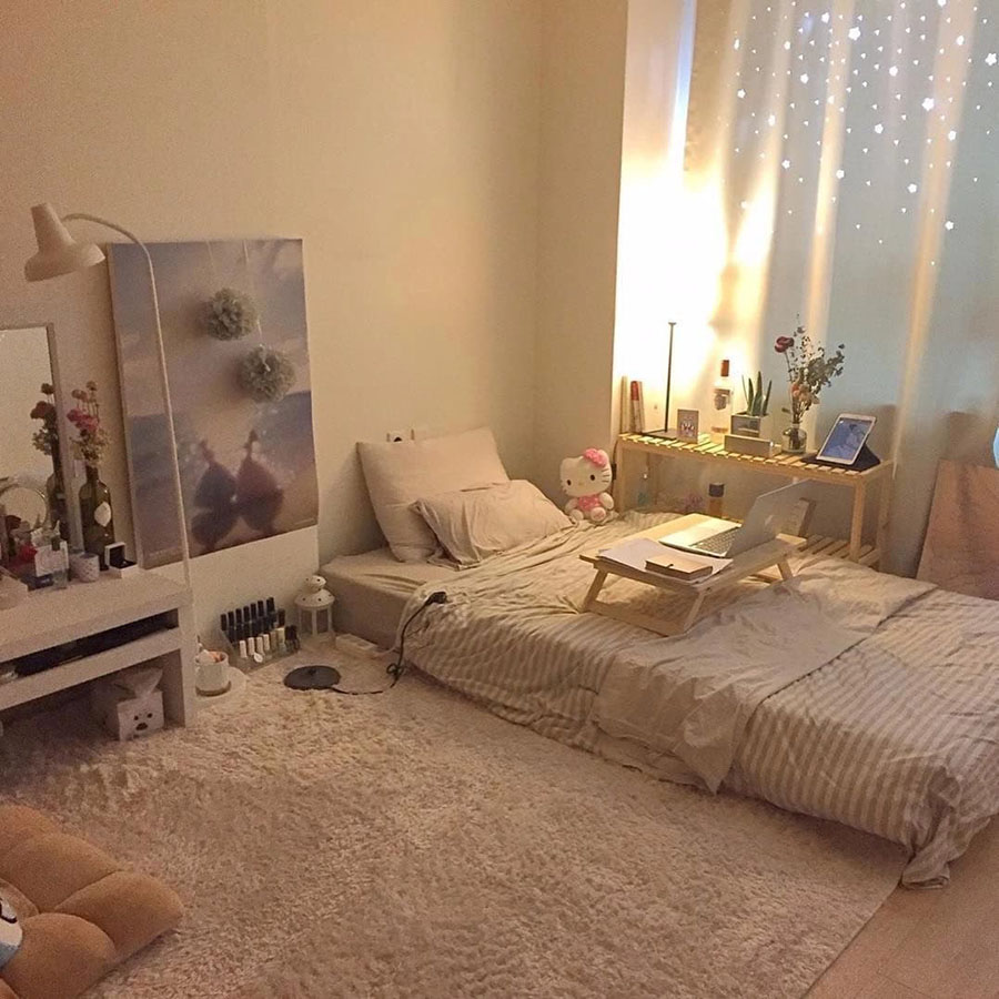Trang trí phòng ngủ theo phong cách Hàn Quốc