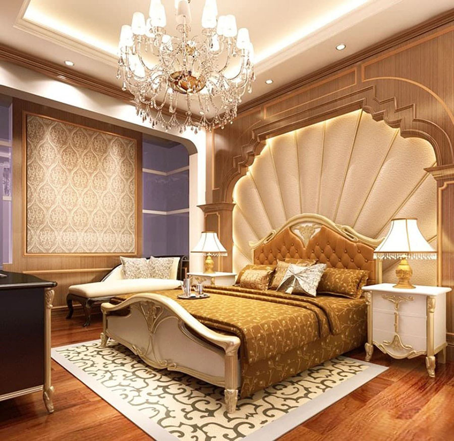 Trang trí phòng ngủ phong cách Châu Âu sang trọng