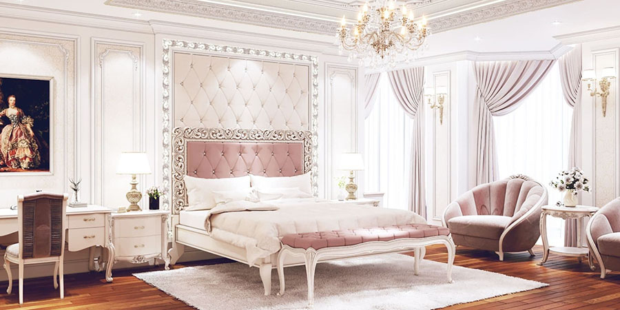 Trang trí phòng ngủ phong cách Châu Âu sang trọng