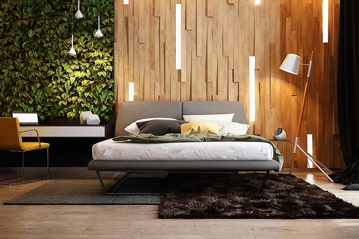 Không gian phòng ngủ trẻ trung, tươi mới với nội thất gỗ công nghiệp