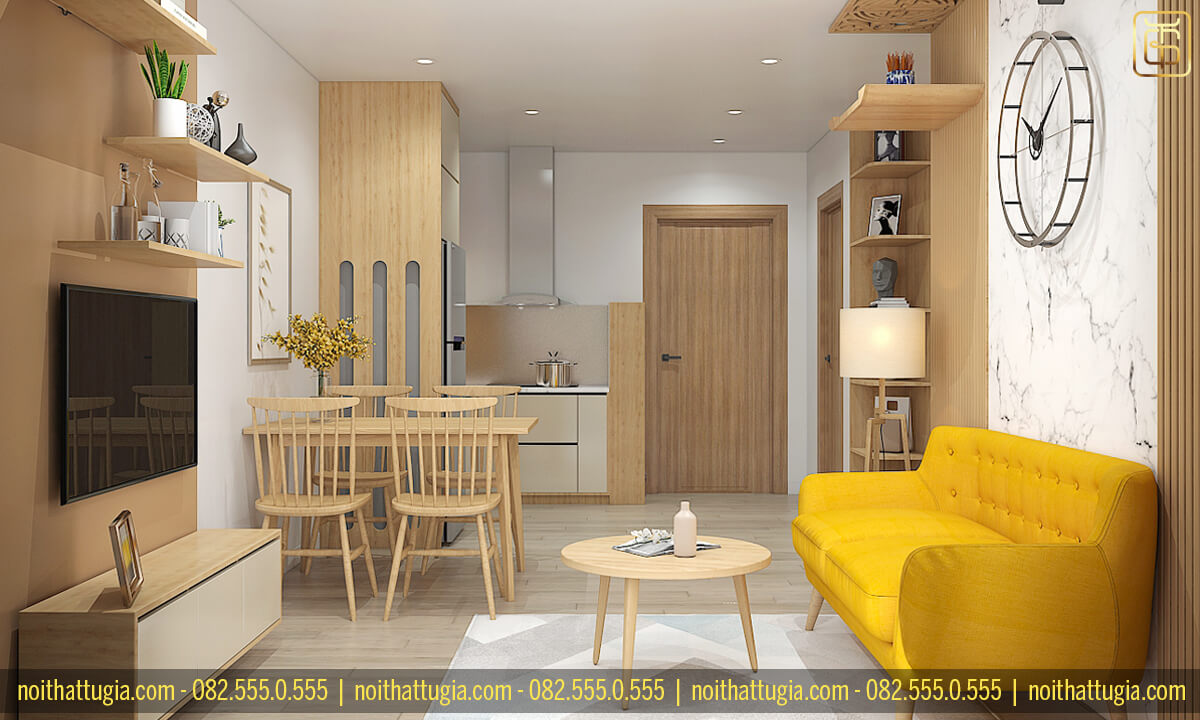 Lựa chọn phong cách tối giản là hợp lý nhất cho căn hộ chung cư 45m2