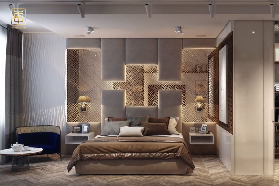 Nội thất phòng ngủ trong phong cách thiết kế nội thất Luxury