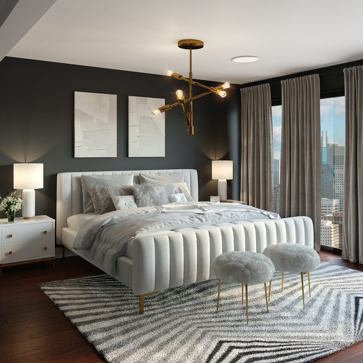 30 Mẫu thiết kế nội thất phòng ngủ tân cổ điển đẹp, sang trọng và đẳng cấp nhất 2022