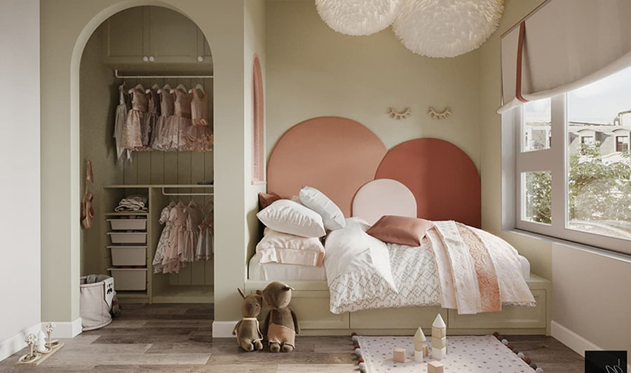Màu sơn phòng ngủ đẹp cho bé gái