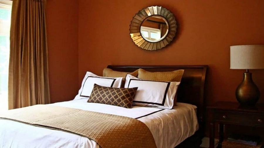Màu sơn phòng ngủ đẹp mộc mạc