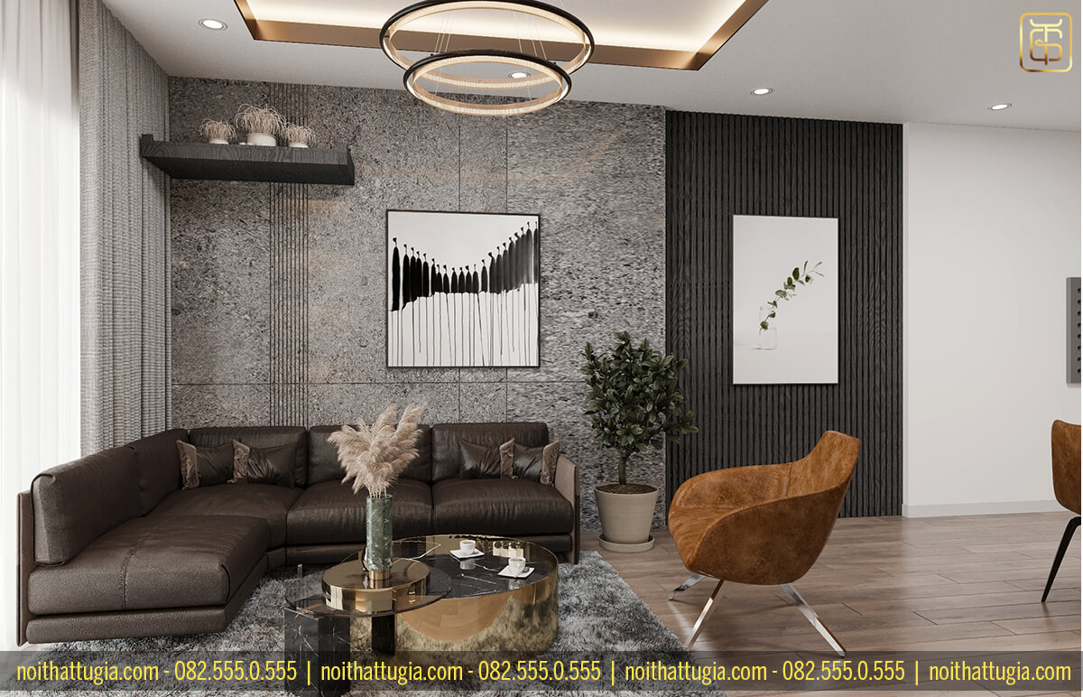 Thiết kế nội thất căn hộ chung cư 90m2 theo phong cách tân cổ điển