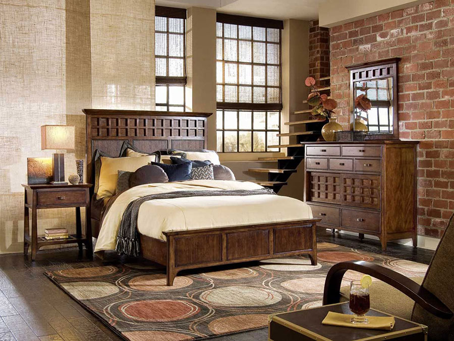 Decor phòng ngủ vintage với gam màu be