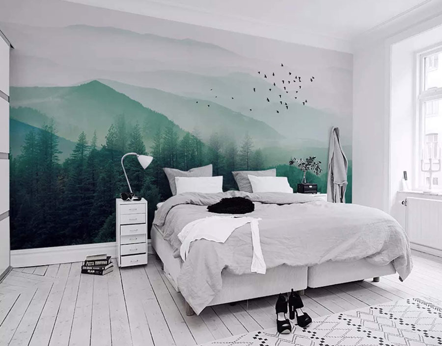 Giấy dán tường decor phòng ngủ đẹp