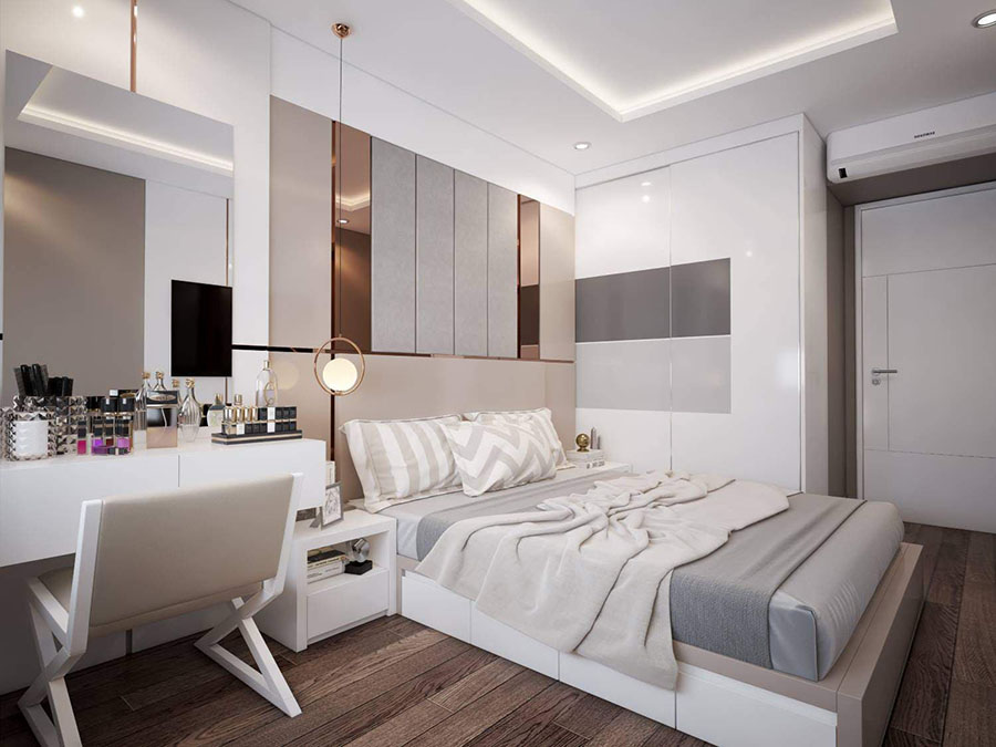 Phòng ngủ đẹp cho vợ chồng trẻ  Thiết kế Nam Cường