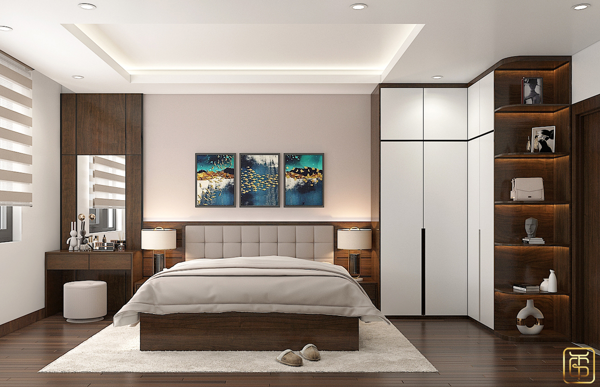 Với những căn phòng ngủ có diện tích 27m2 thì có thể thoải mái trong việc lựa chọn đồ nội thất. Tuy nhiên không nên lựa chọn những đồ nội thất quá cầu kì và tỉ mỉ