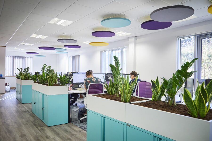Thiết kế không gian nội thất văn phòng làm việc cực kỳ gần gũi với thiên nhiên