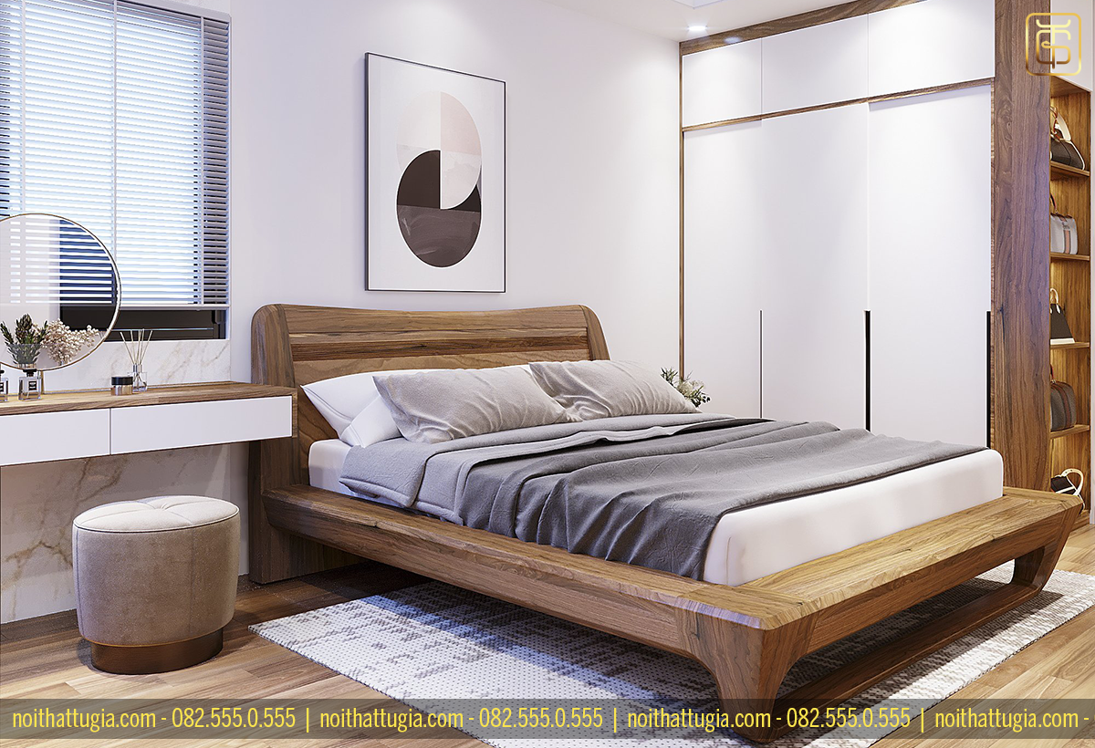 Vật liệu nội thất sử dụng gỗ thân thiện với môi trường và tạo sự sang trọng và đẳng cấp