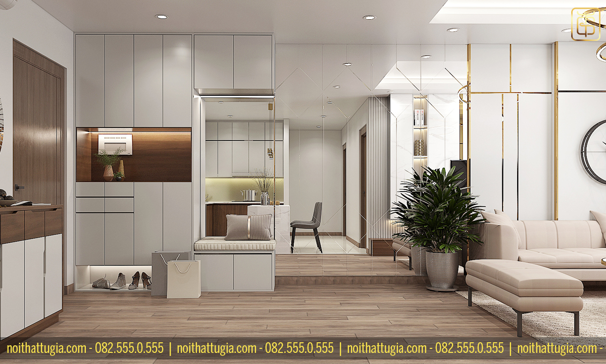 Thiết kế nội thất chung cư 70m2 đảm bảo theo yếu tố phong thủy phù hợp