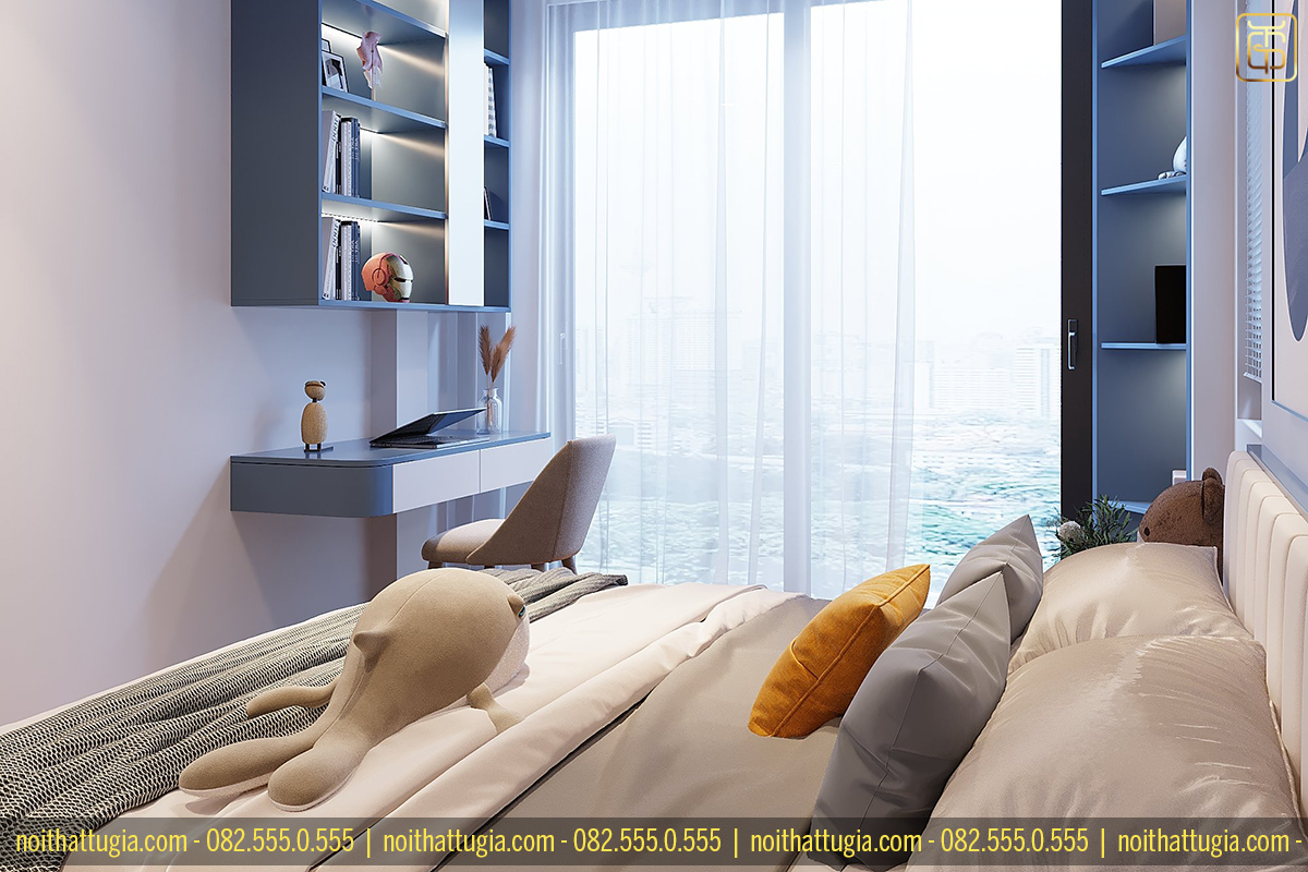 Thiết kế nội thất phòng ngủ với view kính giúp tinh thần thoải mái hơn