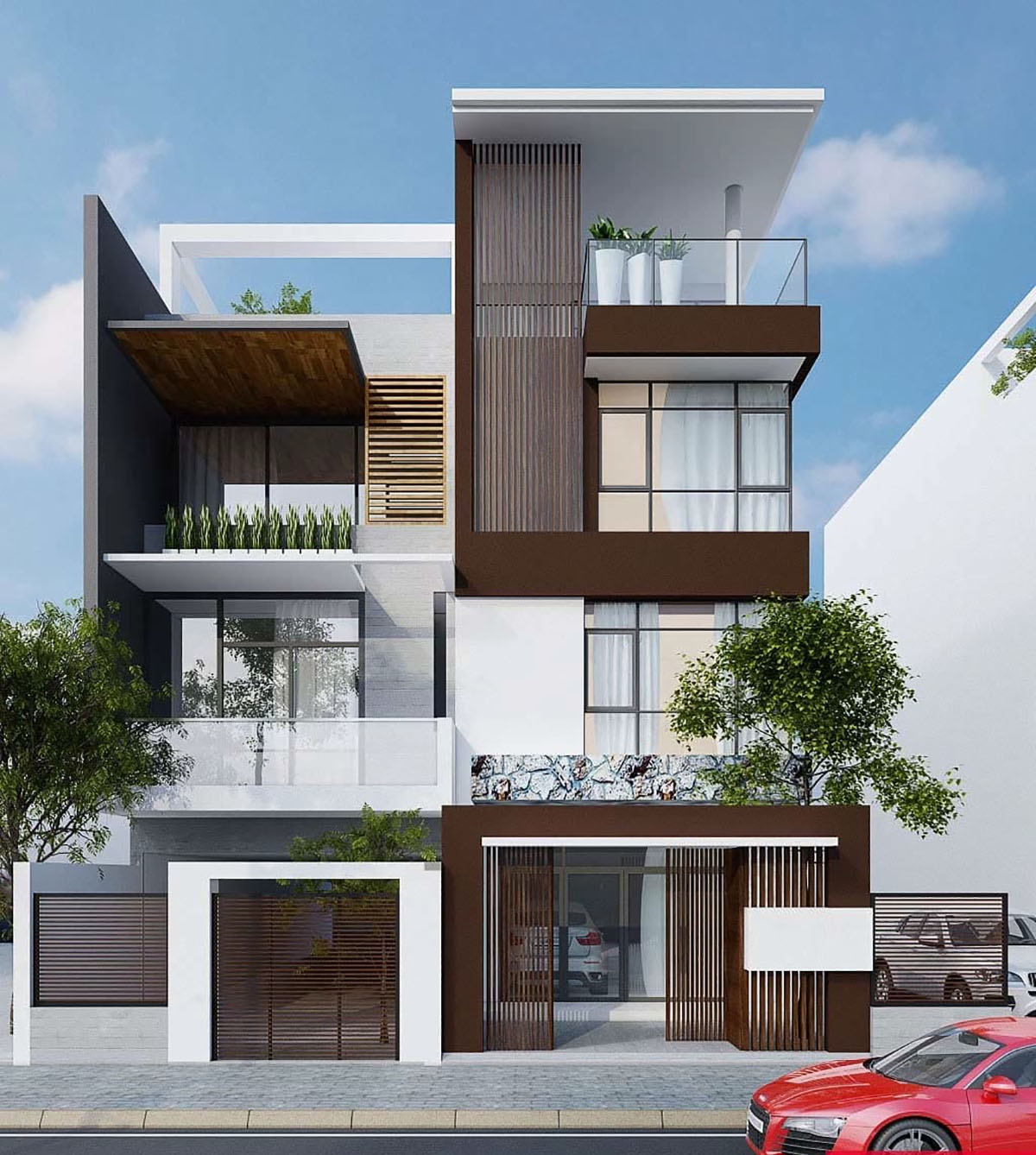 Top mẫu nhà phố hiện đại 2023 - Tre Nghệ - Thiết kế xây dựng nhà Vũng Tàu