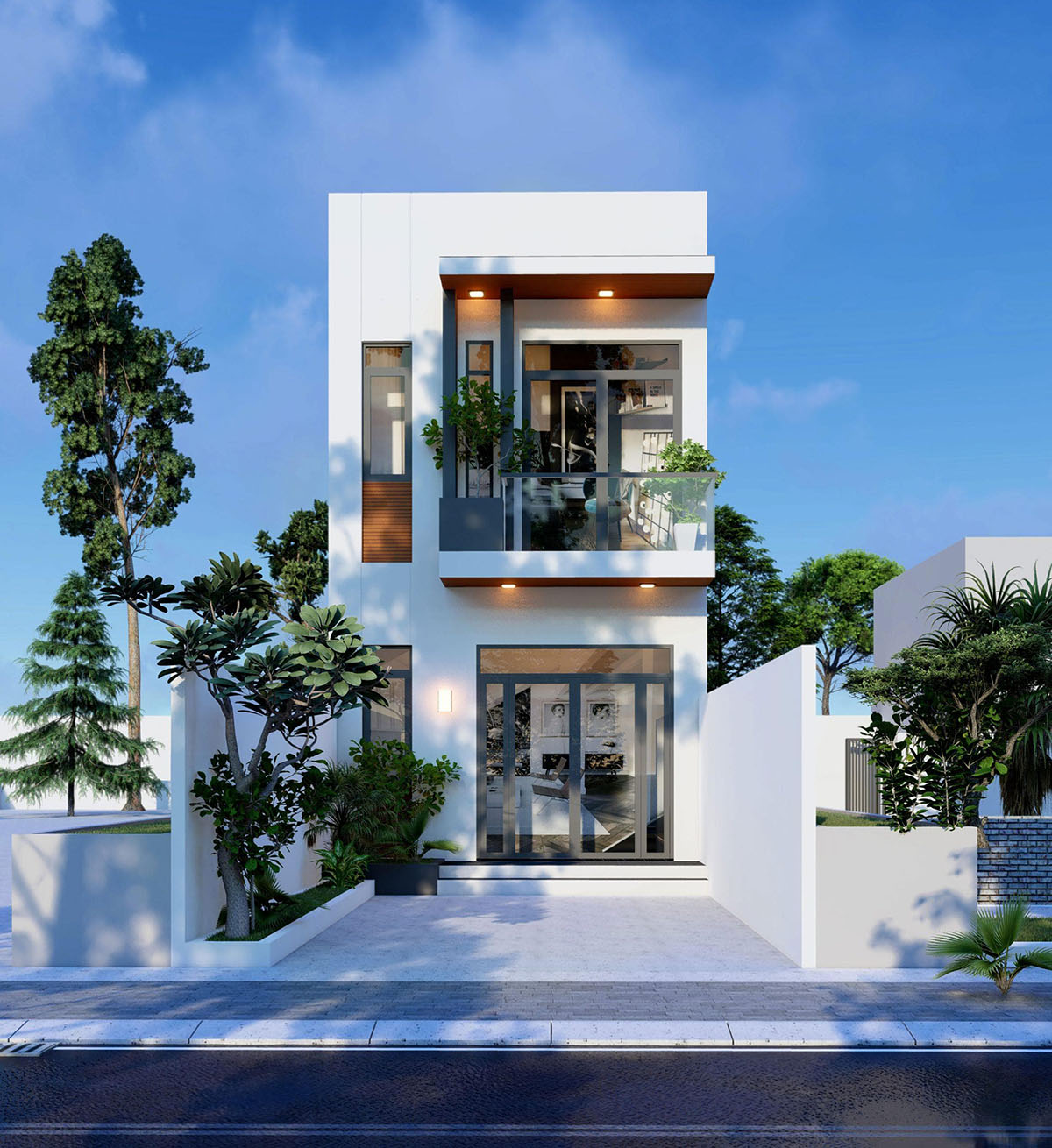 Mẫu thiết kế nhà 3 tầng hiện đại đẹp tại Ninh Thuận - ACHI 34205