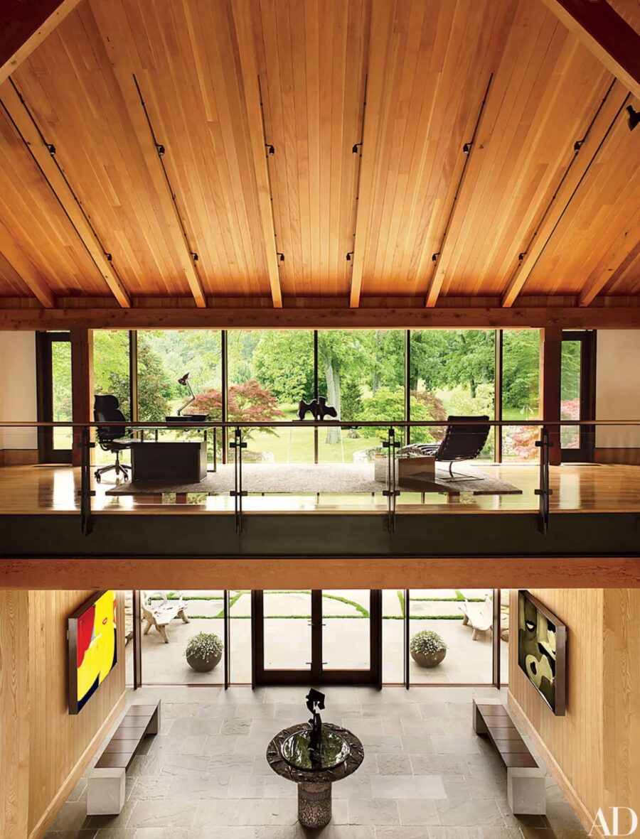 Mẫu lửng 5x14m nhà cấp 4 gác lửng bằng gỗ tự nhiên được lát ở mọi hạng mục trong nhà 