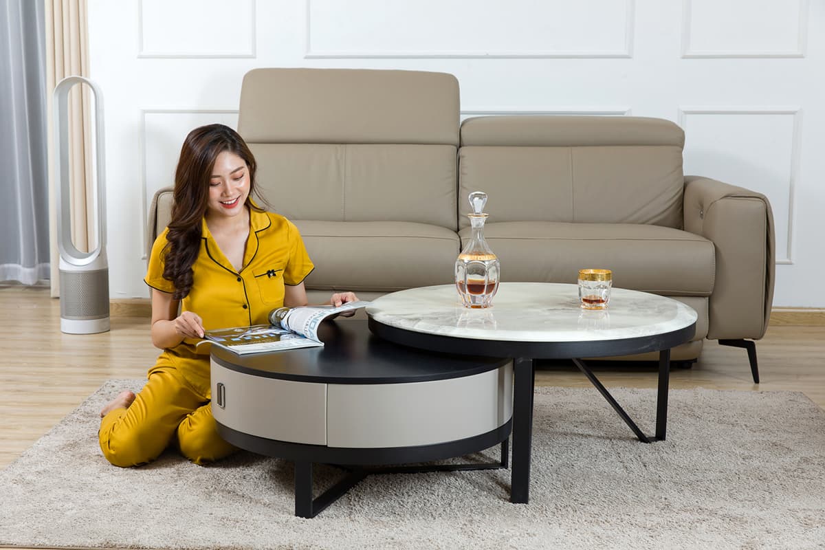 Bàn sofa hiện đại cho không gian phòng khách