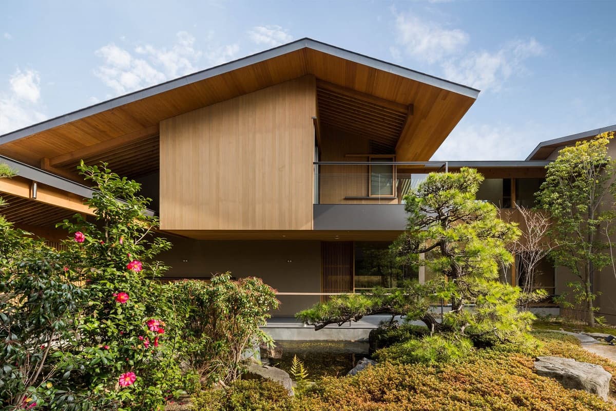 Nhà gỗ sân vườn phong cách Nhật Bản