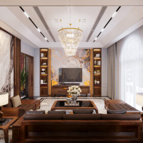 Thiết kế nội thất hiện đại và sang trọng cho ngôi nhà 5x20m - Anh Đông - Hưng Yên