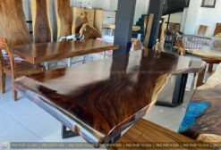 Mặt bàn giám đốc gỗ me tây BLV005 - Gỗ trên 100 năm