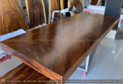 Mặt bàn họp gỗ me tây BH002