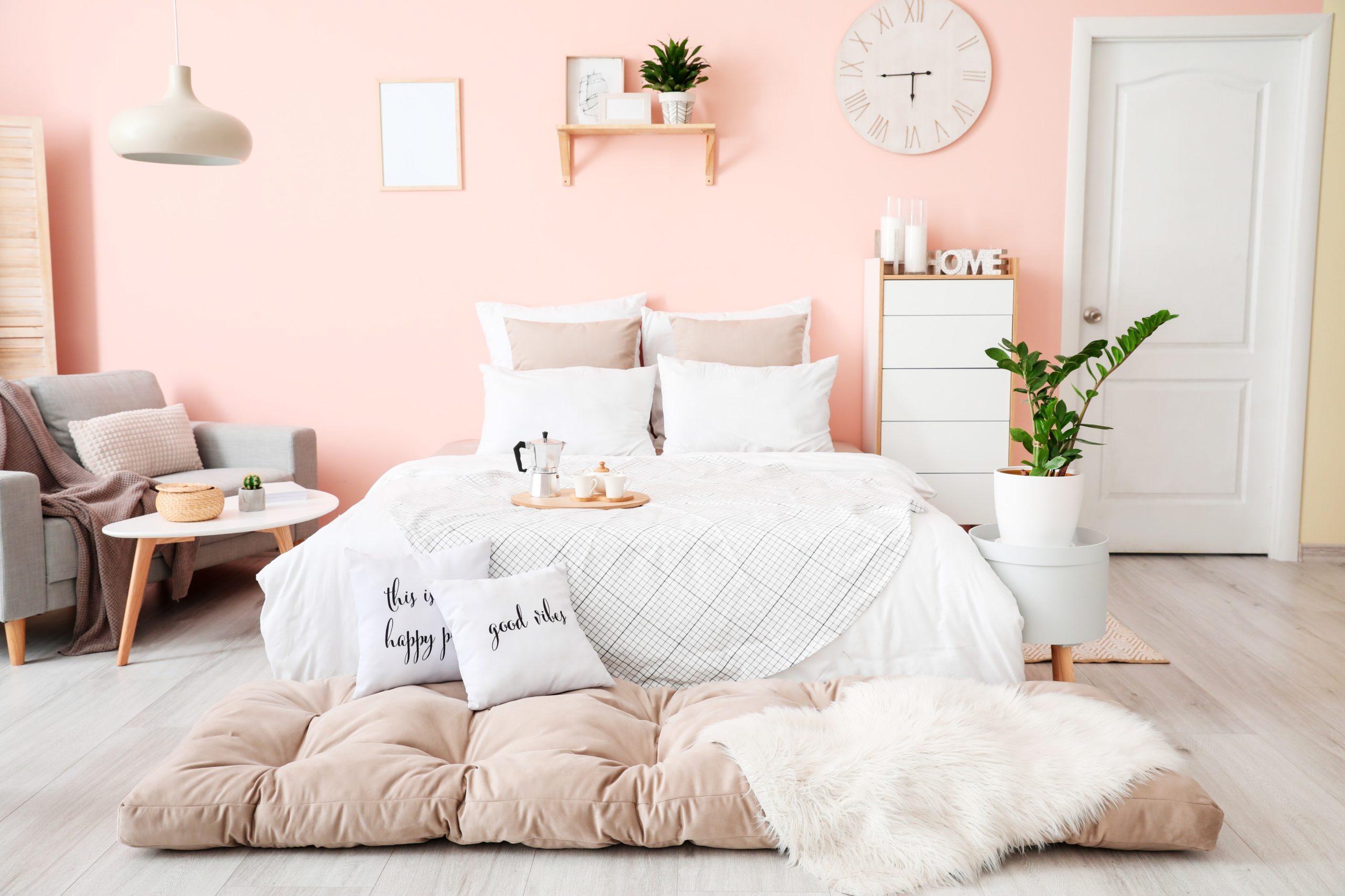 Cách để tạo điểm nhấn cho phòng ngủ màu hồng