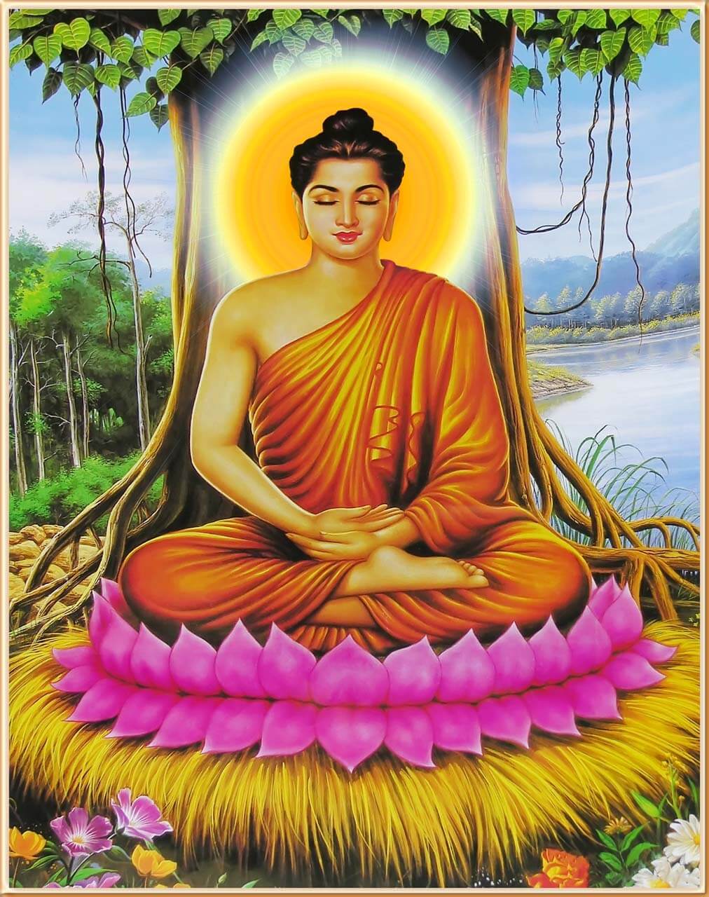 Tranh chủ đề Phật Giáo đẹp treo phòng thờ