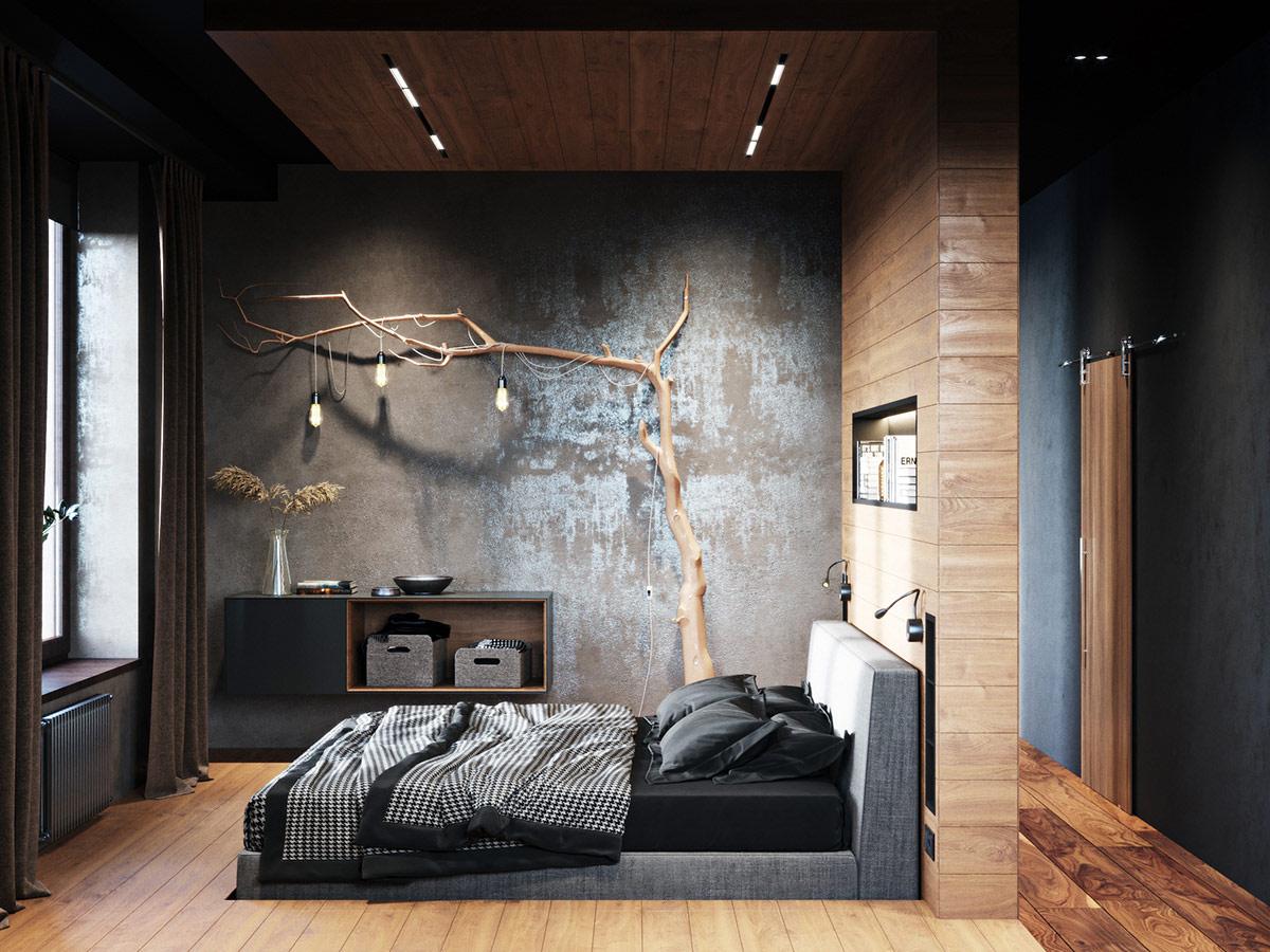 Ý tưởng trang trí phòng ngủ hiện đại, độc đáo cho nam