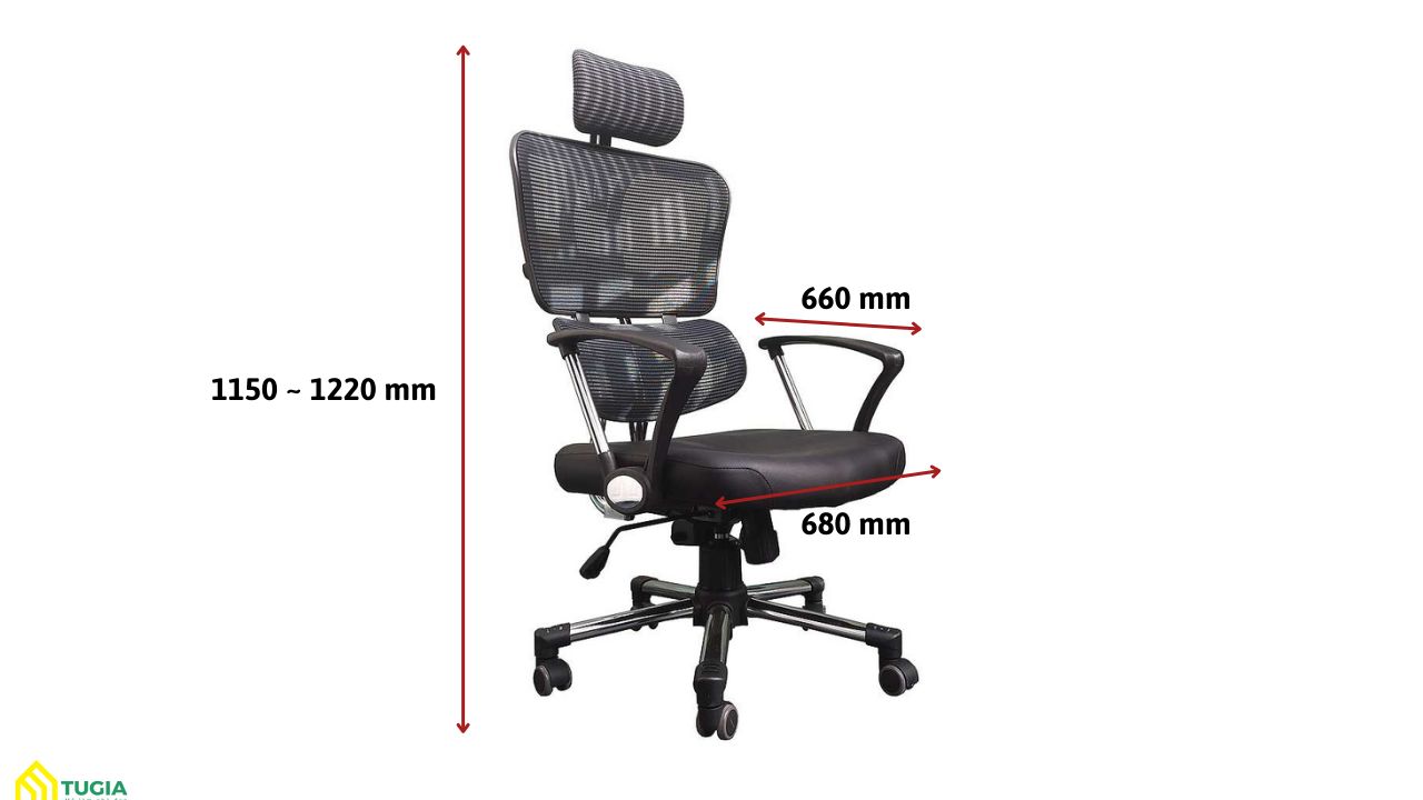 Kích thước ghế giám đốc cao cấp
