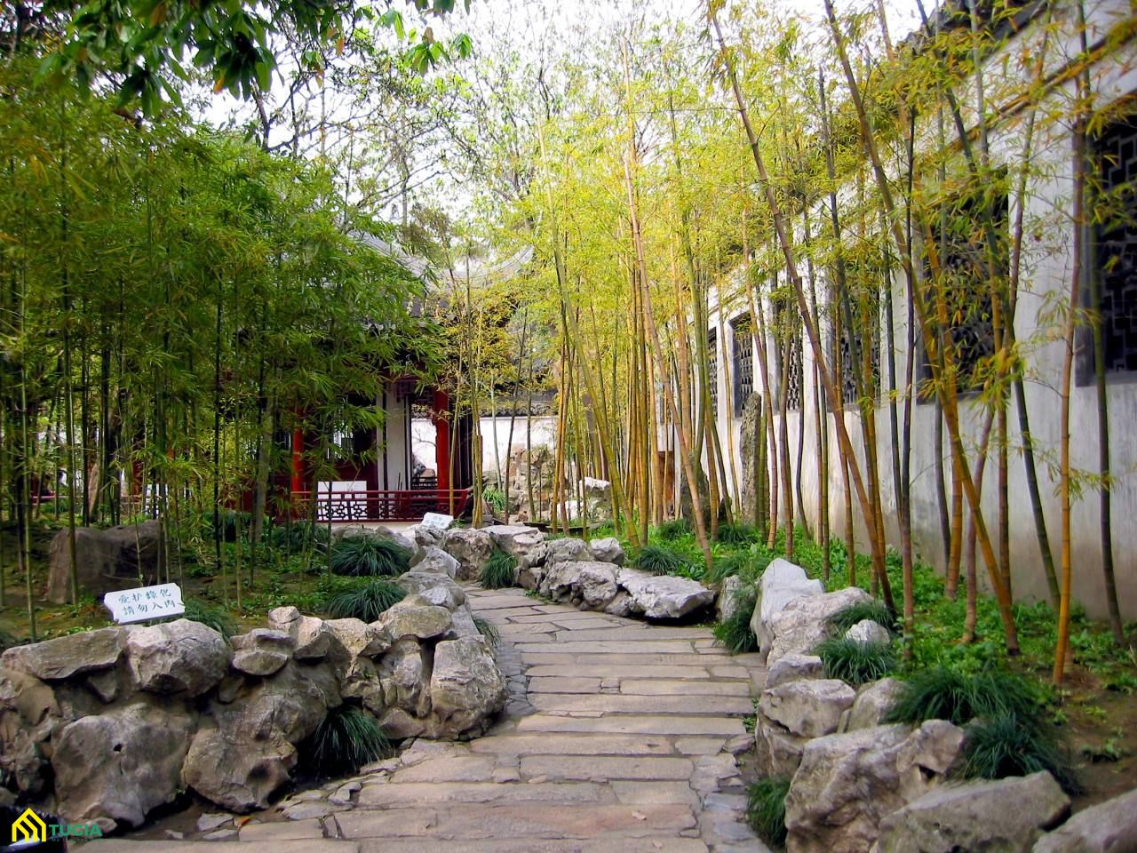 Mẫu sân vườn đẹp theo phong cách Trung Hoa