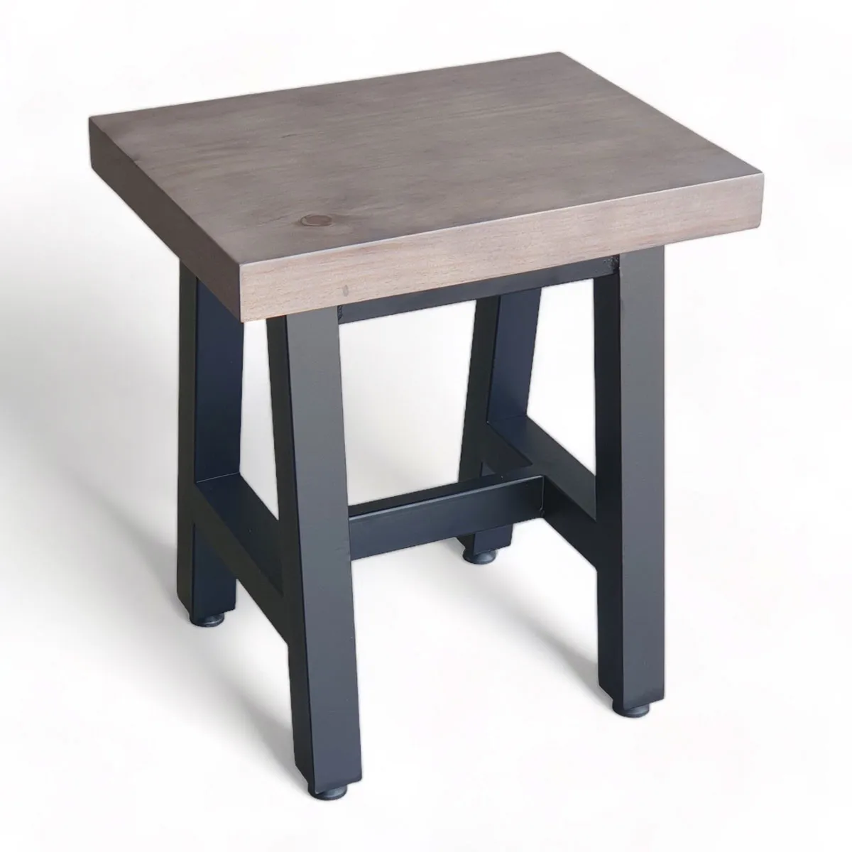 Ghế thắp hương bằng sắt mặt gỗ đơn giản mà đẹp