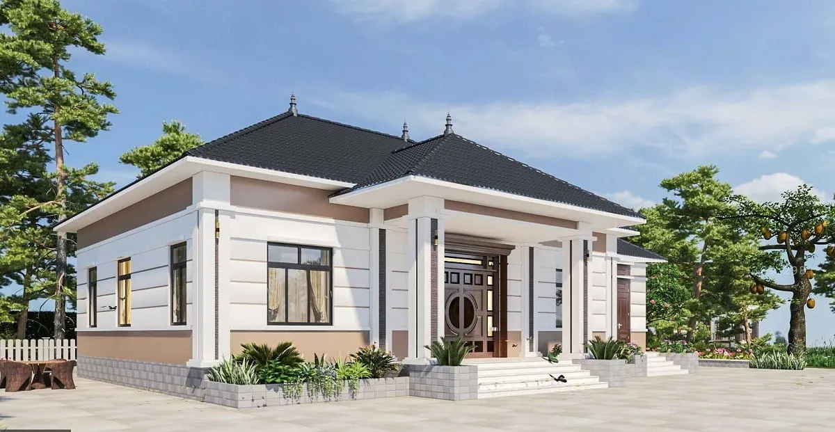 Thiết kế nhà mái Thái đẹp, tiện nghi cho gia đình rất được ưa chuộng hiện đại