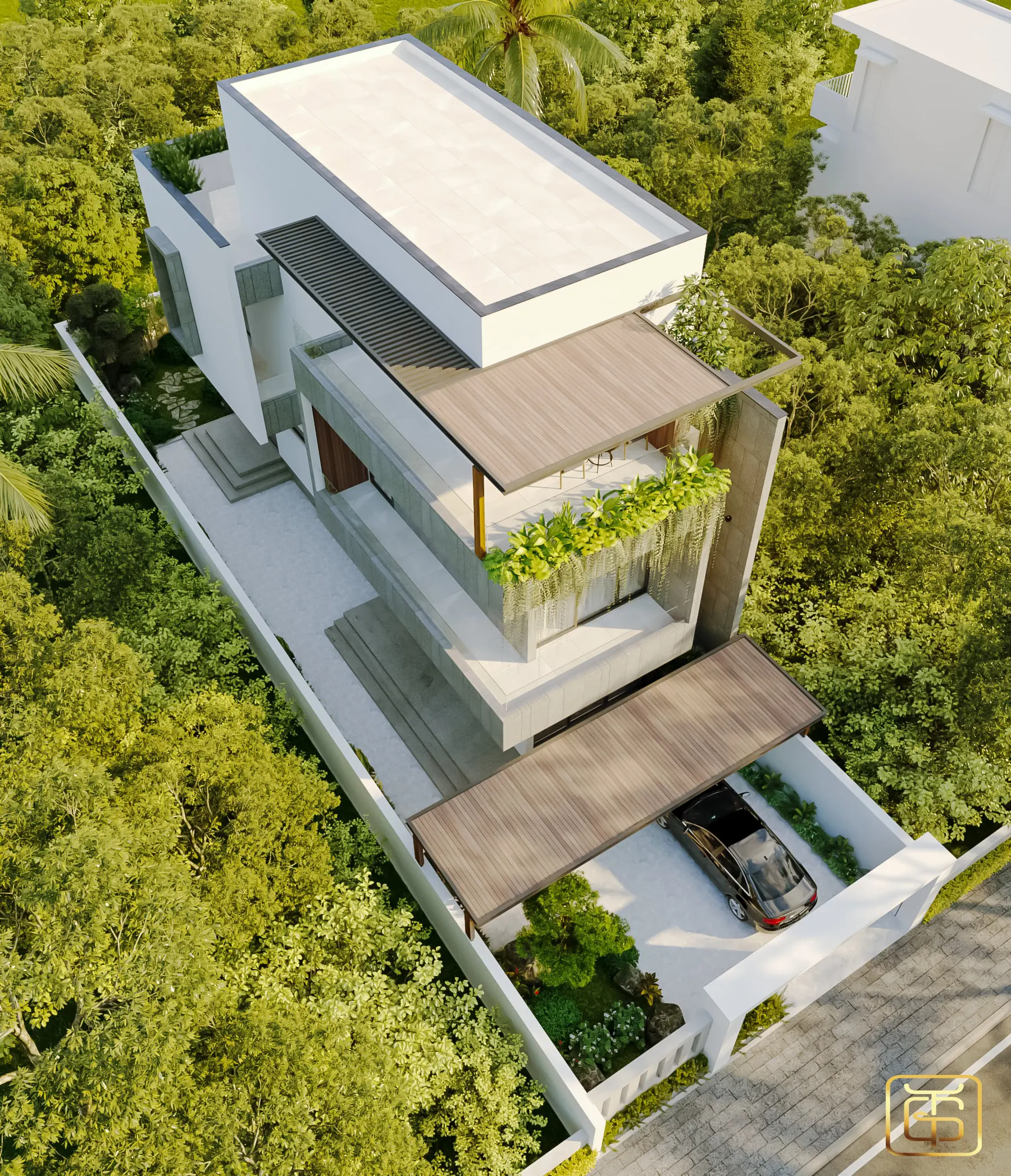 Thiết kế mẫu nhà trên nền đất có diện tích hạn chế ở thành thị