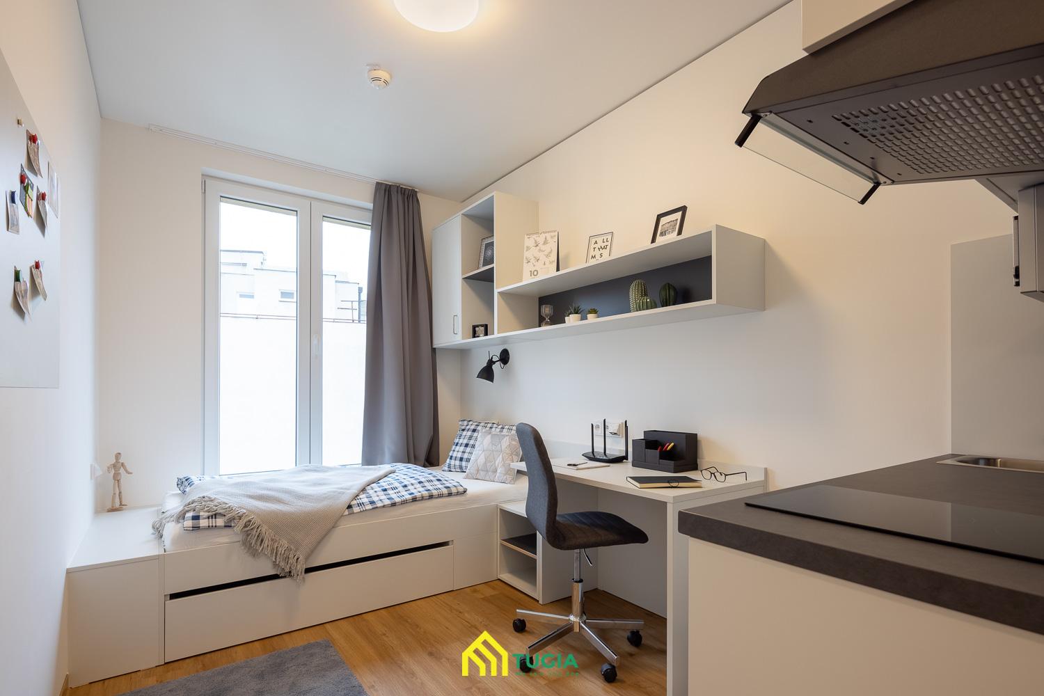 Căn hộ nhỏ 15m2 thoáng đãng hơn nhờ có nhiều không gian mở