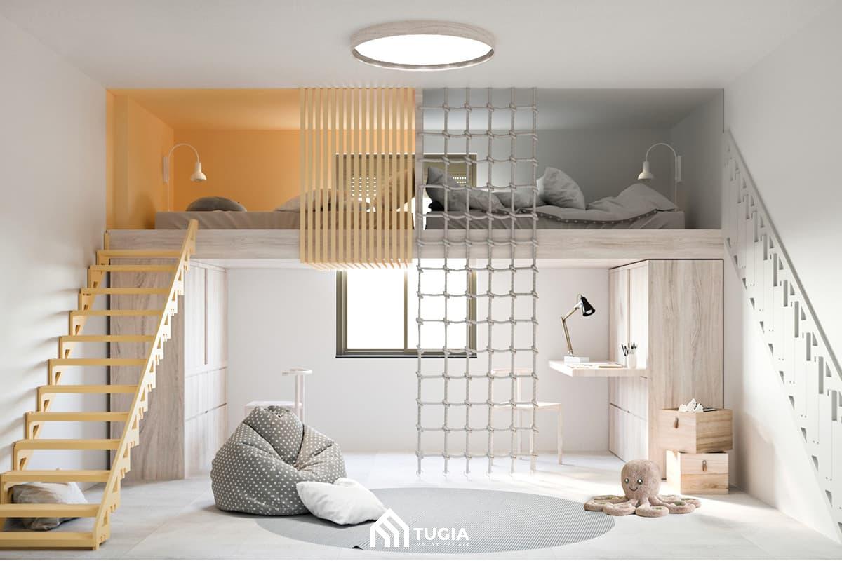 Thiết kế thông minh của những căn hộ studio 25m2 có thêm gác lửng tiện lợi 