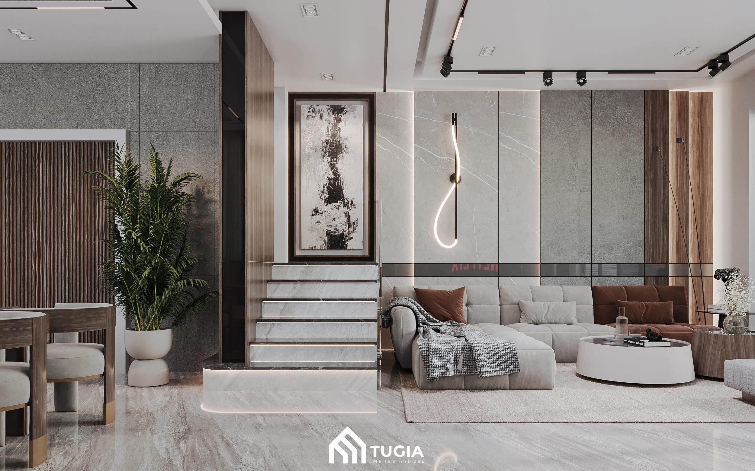 Mẫu thiết kế nội thất nhà cấp 4 có 3 phòng ngủ của Nội thất Tứ Gia