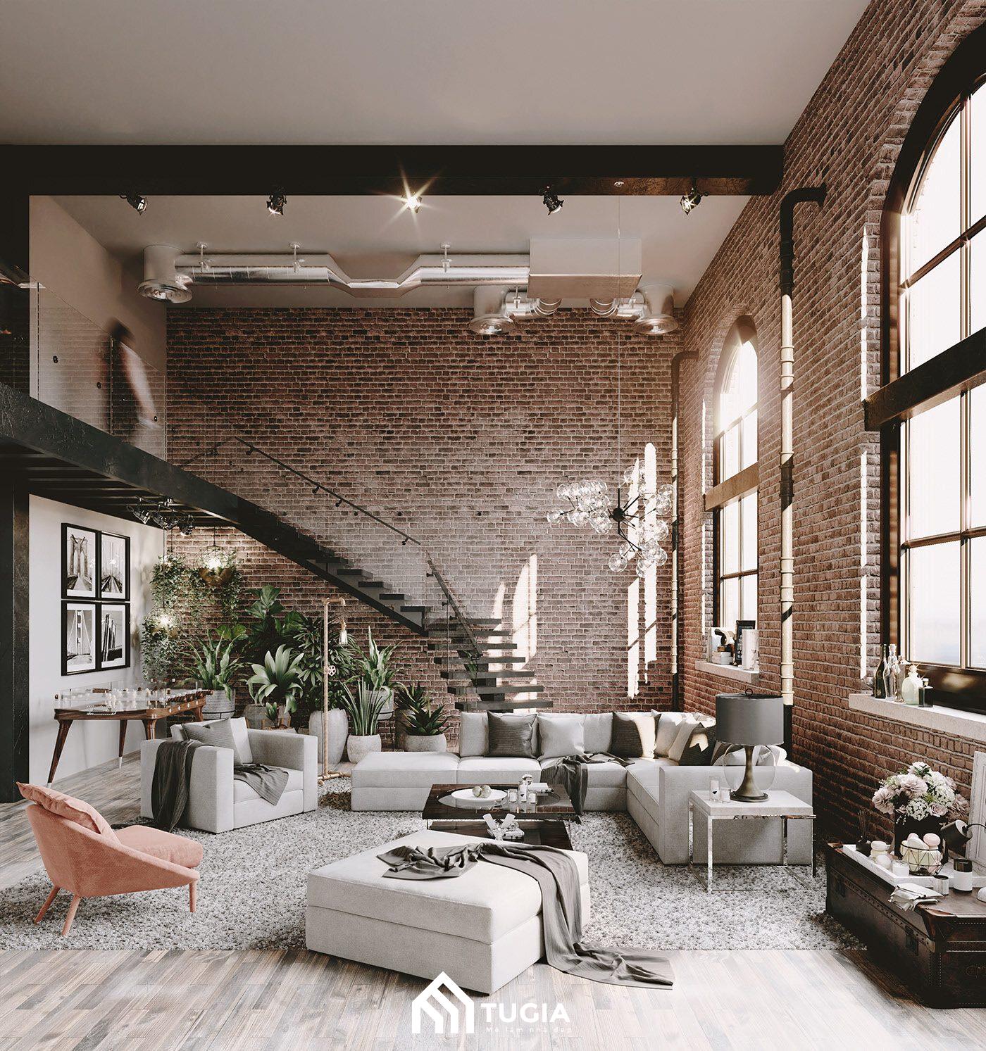 Những chi tiết decor phòng khách biệt thự Vintage mang đậm dấu ấn của thời gian