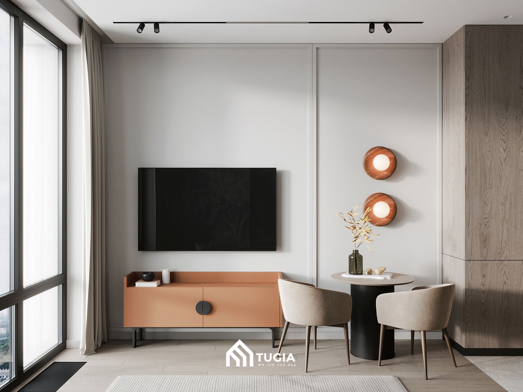 Tạo điểm nhấn cho không gian căn hộ chung cư mini