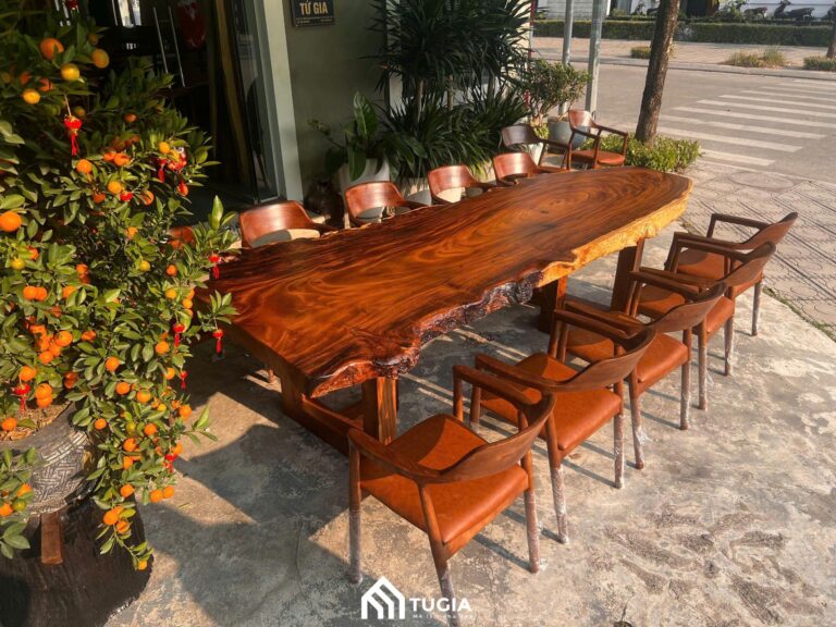 Bàn Gỗ Me Tây Nguyên Tấm Sản Xuất Theo Nhu Cầu