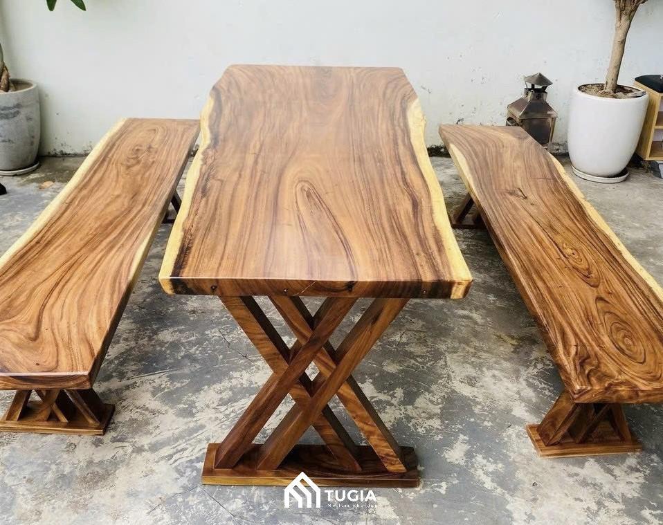 Bộ bàn ghế k3 gỗ me tây