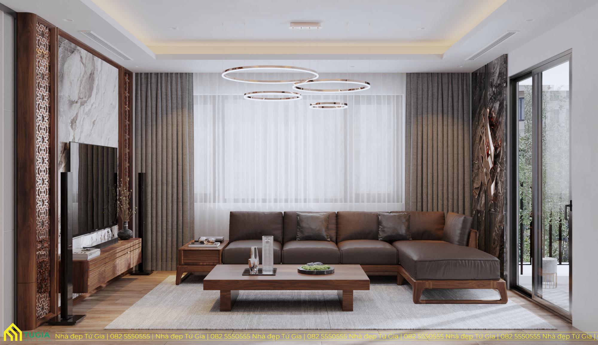 Chiếc ghế sofa đơn độc đáo, thoải mái cho gia chủ ngồi ngắm cảnh, thư giãn, uống trà