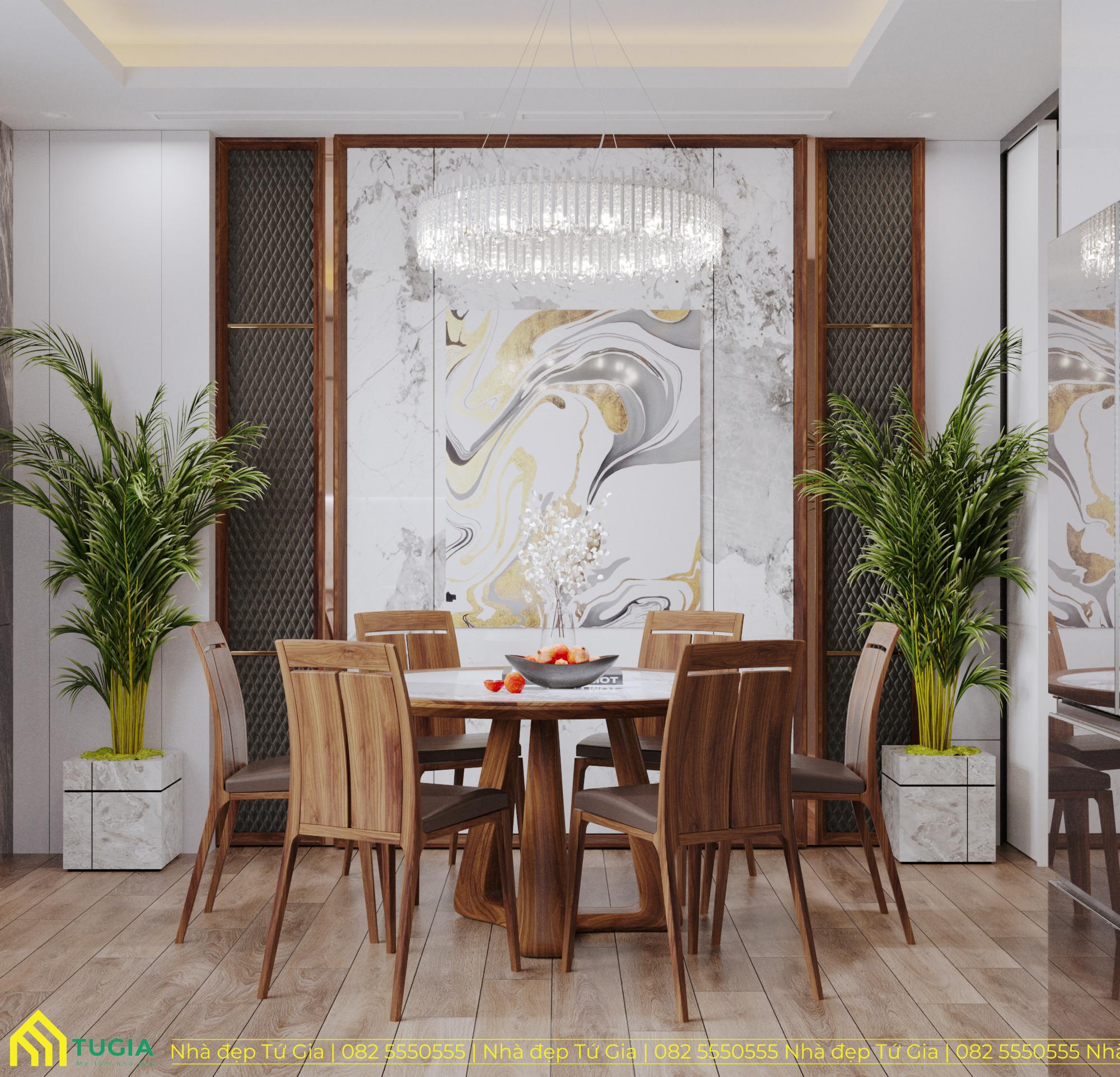 Báo giá nội thất gỗ óc chó cho không gian phòng ăn