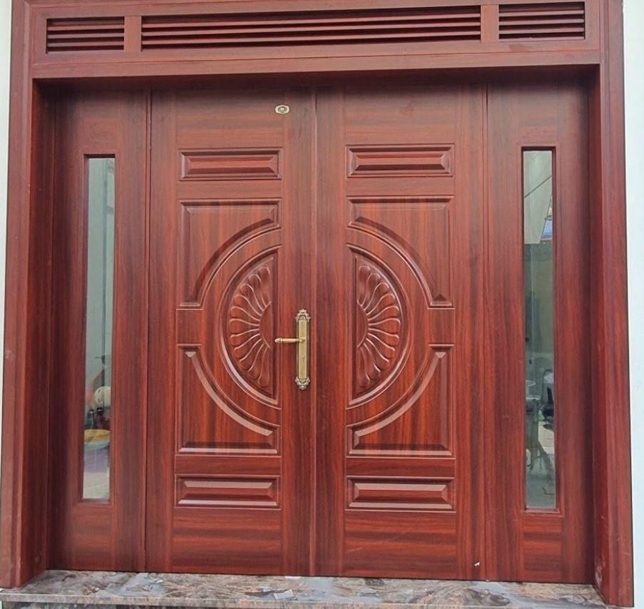 Mẫu cửa 4 cánh lệch